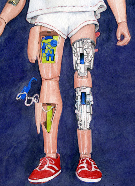 six million dollar man legs